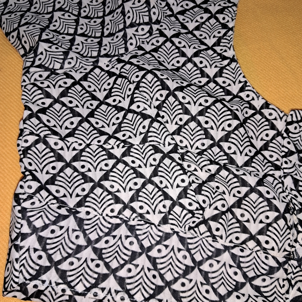 Printed Blouse Black - Picture 2 of 5